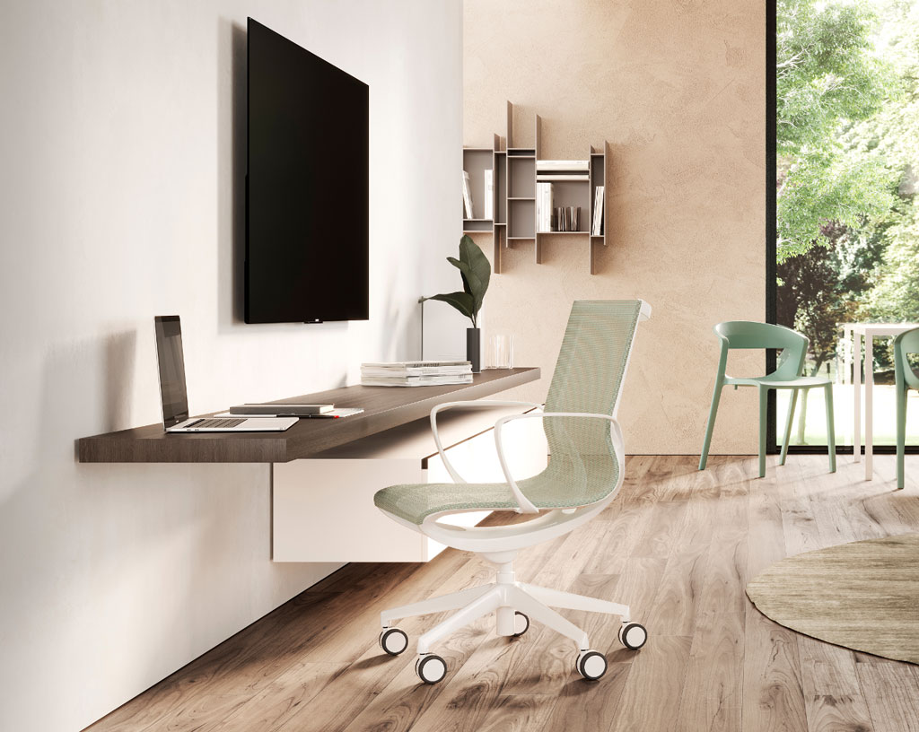 MODENA-sedia-design-moderno-verde-chiaro-ergonomica